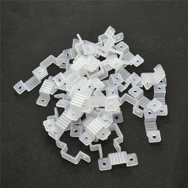 50pcs LED strip Silicon gel holder 5050 3528 3014 220V LED strip Connector Silicon clip lamp accessories