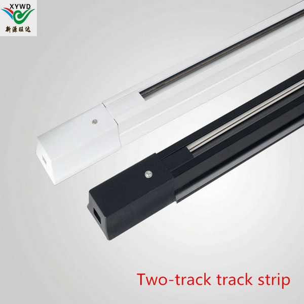 Manufacturer wholesale 0.5 M 1 m thick LED track lamp track AC 85V-265V track strip two-line guide strip thickening all-aluminum copper wire