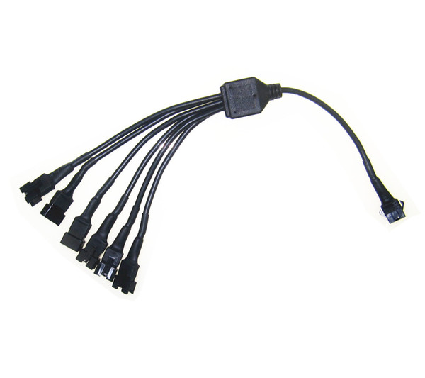 Black 1 Female Connector To 6 Male Connector LED Multi-color Accent Light Harness All Color Led Strip Led Pod