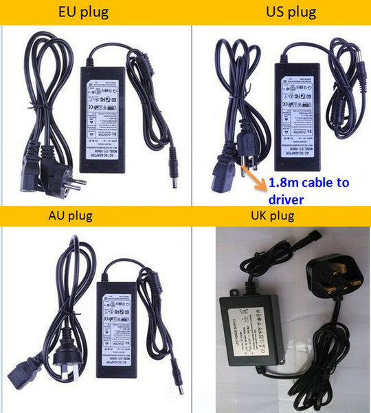 8W DC12V LED Light Transformer LED Driver Power Supply For LED Light (EU UK US AU plugs) can connect to AC85-264V Electricity 1 pcs/lot