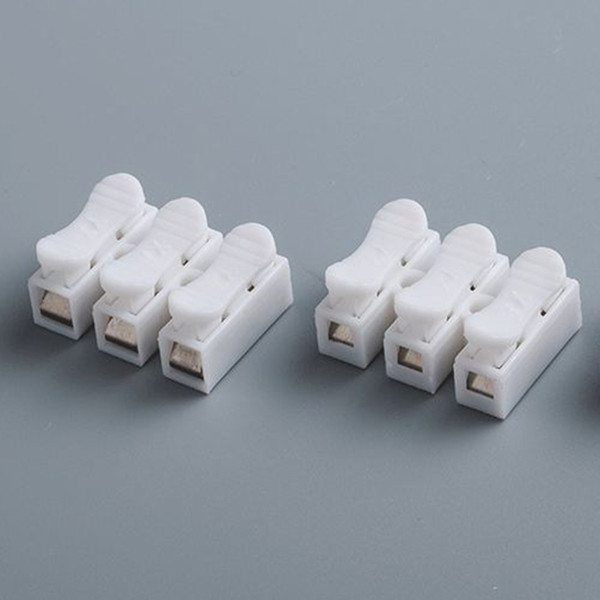 CH-3 3 Pin Spring Wire Connectors Electrical Cable Clamp Terminal Block Connector LED Strip Light Quick Wire Connecting