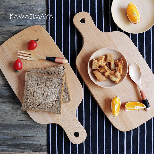 Japanese beech wood cutting board breadboard chopping creative Ganmian board kitchen baking supplies ZB-1