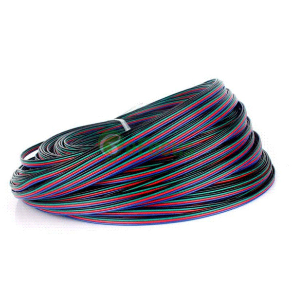 10M Flexible Extension Cable 4-Pin Cord Wire for RGB 3528 5050 LED Strip Light LLBA #64279