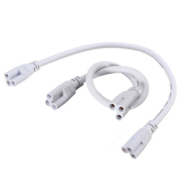 T5 T8 LED Lamp connecting wire,2FT-5FT integrated tube cable linkable cords for LED Tube Lamp Holder Socket Fittings with Cables