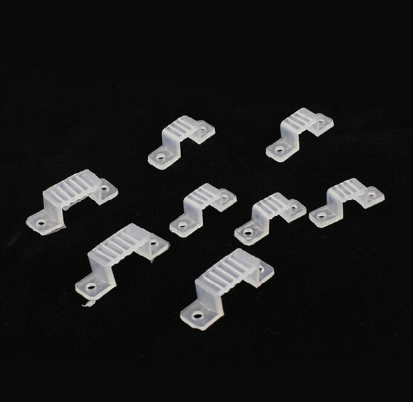 LED Strip Light Rope Light Mount Holders 12mm 15mm Mounting Clips LED Clips for 3528 5630 strips lights 110V 220V