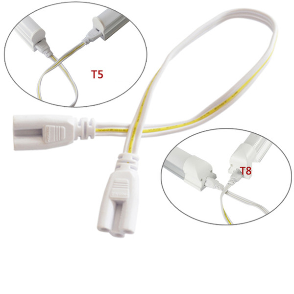 50cm connecting wire cable LED T5 T8 tube 3 hole double female Extension wire plug for fluorescent lighting fitting 10pcs