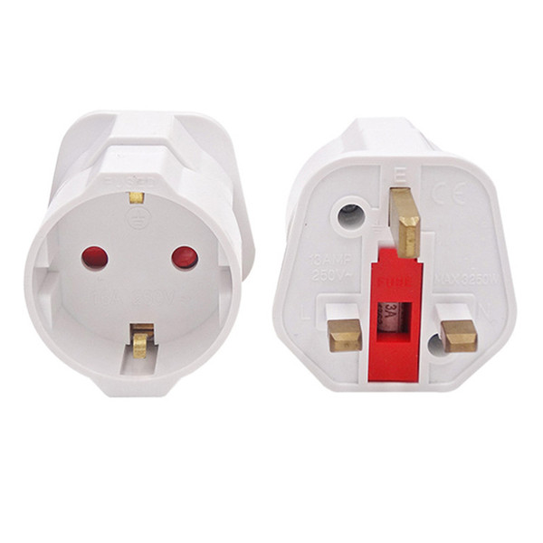 Multifunctional EU to UK Plugs Adapter EU to UK Plugs Power Converter Plugs 2 Pin Socket EU to UK Travel Adapter