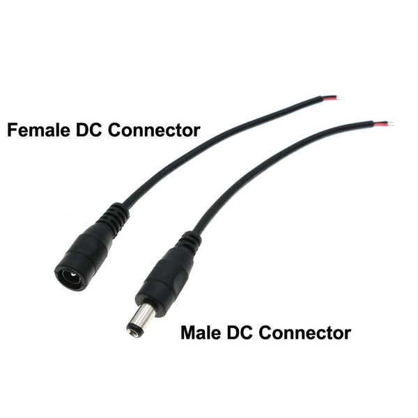 Adapter DC Connector 5.5*2.1mm Male / Female Connector 100pcs/lot