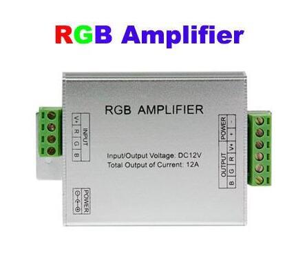 RGB Amplifier for LED Light Strip 12A 12V Singal Power amp Repeater 144W for 5050 3528 Flexible Strips Rope CE ROSH