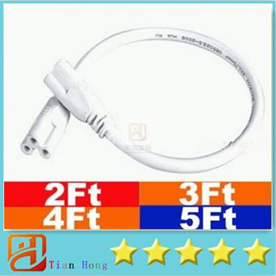 1ft 2ft 3ft 4ft 5ft Cable for Integrated T8 T5 led tubes lights Connector led extension cord CCC