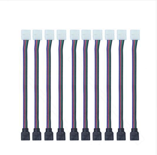 4pin RGB Led Connector Wire Female Connector Cable For 3528/5050 SMD Non-Waterproof RGB Led Strip Light