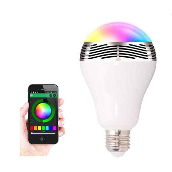 6w Wireless Bluetooth Speakers Lamp Colorful LED Light Bulbs Speakers Audio Music RGB Lamp Smart Product