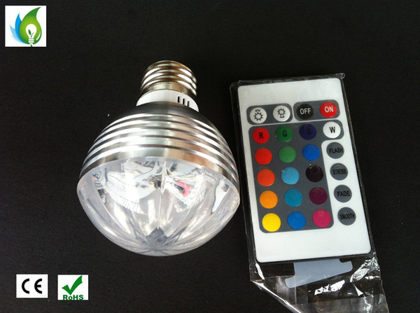 New RGB Bulbs Full Color 3W 9W LED Crystal Stage Light Auto Rotating Stage Effect DJ Lamps