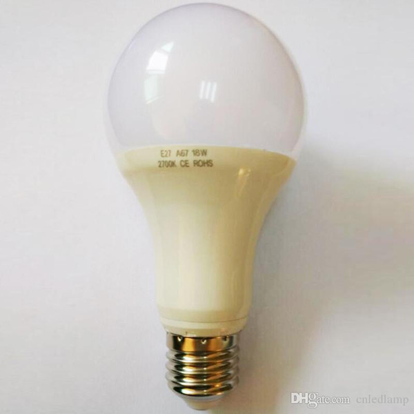 Epistar E27 A67 16W LED Lamp SMD Globe LED Bulbs with Aluminium Radiator and Frosted PC Cover OED-JCA67-16W