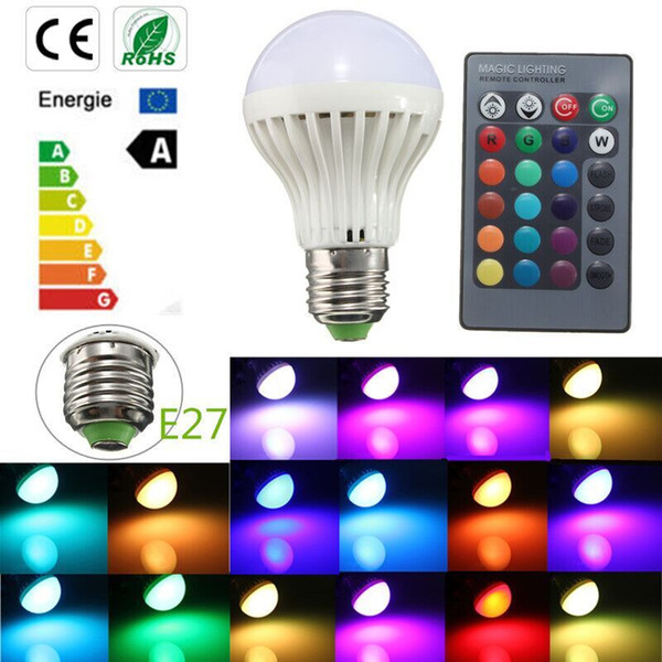 Wireless Touch Remote Control RGB LED Bulbs Lamps E27 B22 3W LED Corn Bulbs Holiday Lights