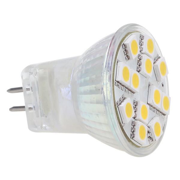 Dimmable SMD5050 12 LED MR11 Light Wide Volt AC/DC10-30V 12V/24V Spot Lamp White Warm White