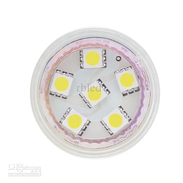 6 LED Spot Bulb SMD MR11 12VDC/12VAC/24VAC/24VDC White For Home Housing Car 2pcs/lot