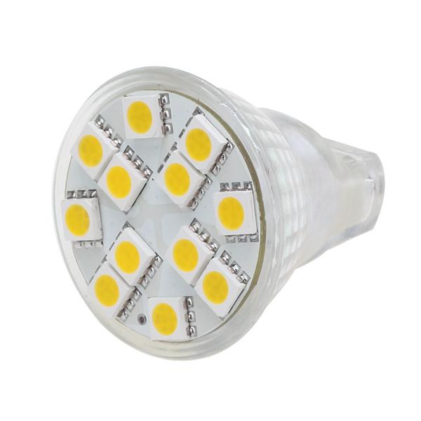 SMD5050 12 LED MR11 Light Wide Volt AC/DC10-30V 12V/24V Spot Lamp White Warm White