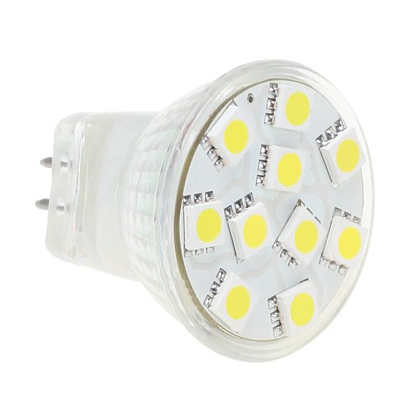 LED MR11 Bulb 10led Light AC/DC10-30V 12V/24V SMD 5050 153-175LM White Warm White 20pcs/lot