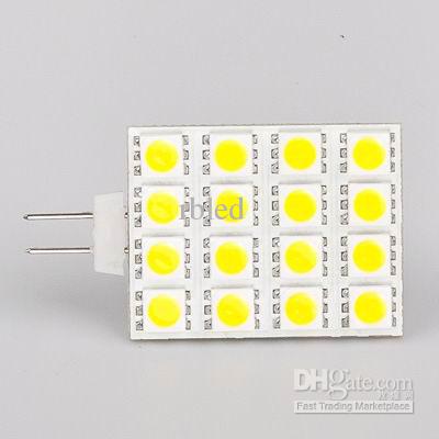 Free Shipment !G4 LED Downlight Bi-polarity Capable 16led 5050SMD AC/DC10-30V Camper Boat Ship Bulb 20pcs/lot