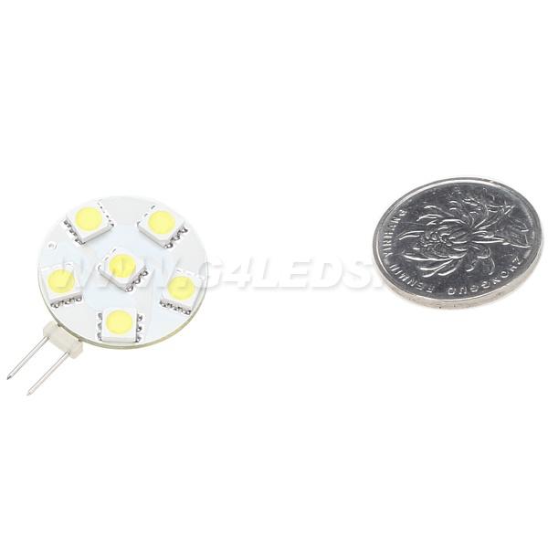 Free Shipment! Dimmable LED G4 Light 6leds 5050SMD Wide Volt 12VDC and AC/DC10-30V White Warm White Yachts Boats Ships