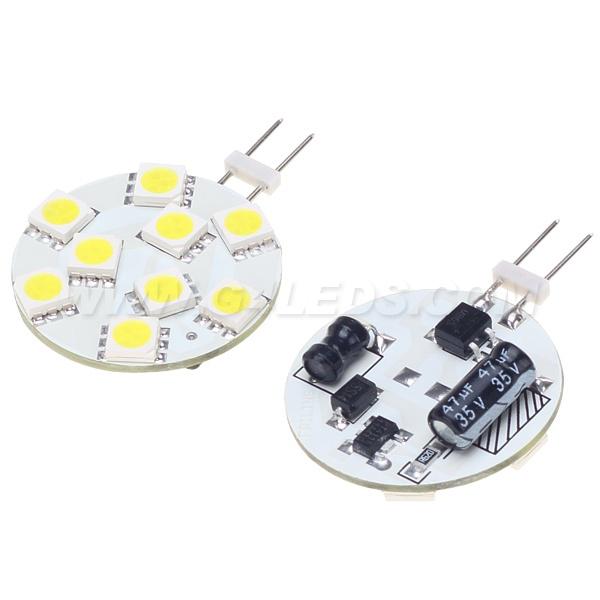 Free Shipment !Slim Led G4 Boat Light 9Leds SMD 5050 Wide voltage AC/DC10-30V Dimmable Bin-pin White