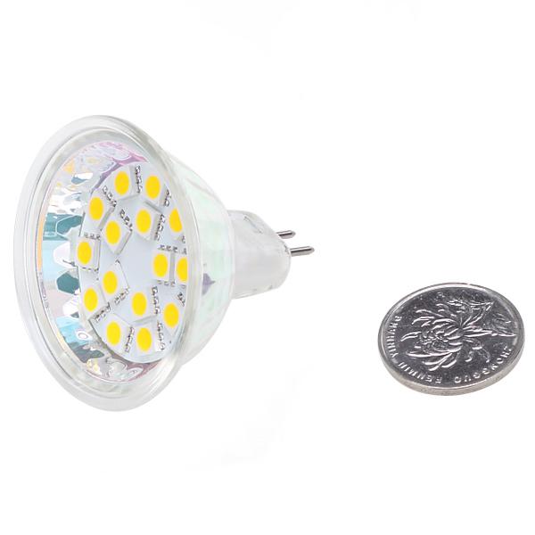 Dimmable 15LED MR16 Light AC/DC10-30V 12V/24V Wide Volt SMD 5050 White Warm White Spotlight