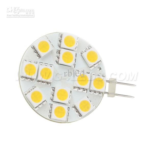 Free Shipment!12led 5050 SMD Dimmable G4 Lamp AC/DC10-30V Led Spot Boat Light Marine 5pcs/lot