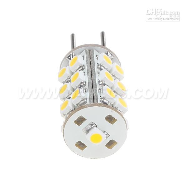 Free Shipment !G4 Led Light 25led 3528 SMD 12VDC/12VAC/24VAC Bi-pins White Corn Bulb Car Boat 5pcs/lot