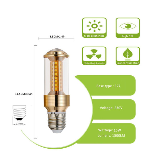 LED Corn Light, 85-265V, 5W White LED Corn Light, 100-120W Equivalent Light Bulb, E14 or E27 Base, 500 Lumens LED ePacket Free Shipping