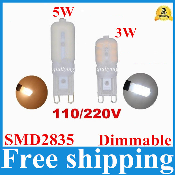 Dimmable G9 LED Lamp 3W 5W Led Bulb 2835 Spotlight For Crystal Chandelier Replace 50W 100W Halogen Light AC 110V/220V