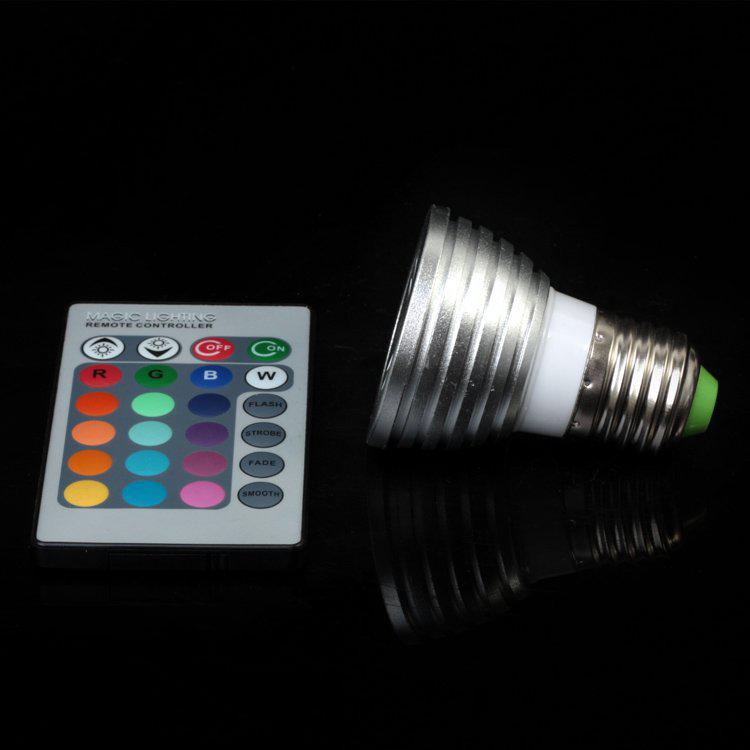 4W E27 RGB LED Bulb 16 Color Change Lamp spotlight 110v 220v 230v for Home Party decoration with IR Remote