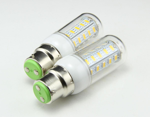 New & hot sale B22 36 LED 5730 SMD 110V 220V 230V 200-240V White / Warm white 12W led corn bulbs 1180 LM