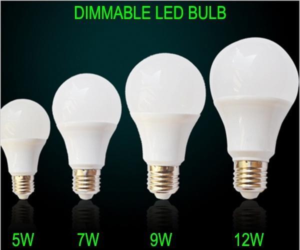 10PCS dimmable warm white/pure white LED Lamps Bulbs 5W 7W 9W 12W 15W E27 Soft LED Lights AC100V / AC230V