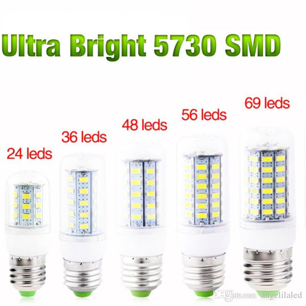 LED Light Bulbs E27/GU10/E26/G9/E14/B22 5730SMD LED Corn Bulbs Ultra Bright LED Globes light LED Chandelier 220V 110V