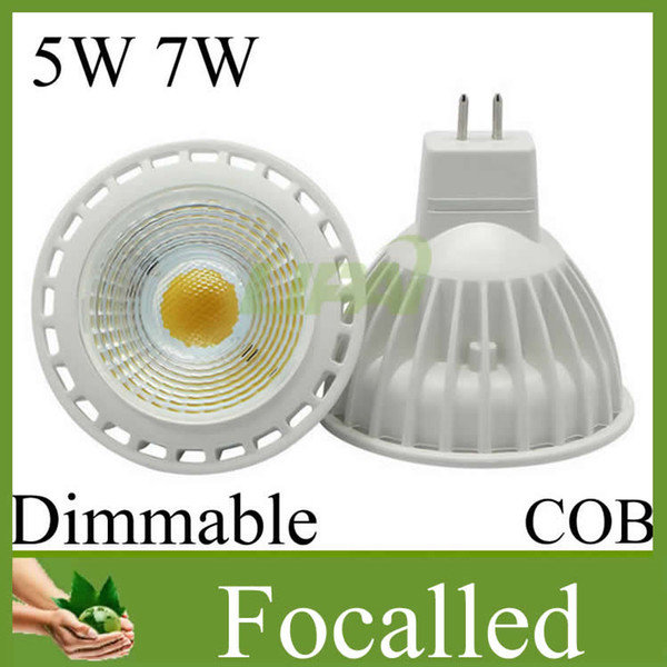 Promotion CREE Cob 5w 7w led spot light gu10 mr16 led spotlight dimmable gu10 led lamp bulbs light warm white 3000k AC110-240V