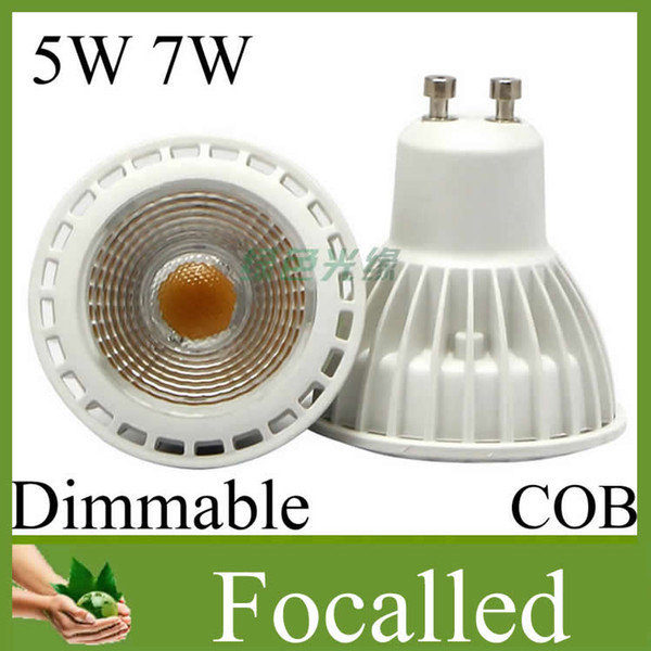 Hot sale COB Led spotlight dimmable 5w 7w Gu10 110-240v Mr16 12v led lights for home led spot light bulb lighting Free DHL