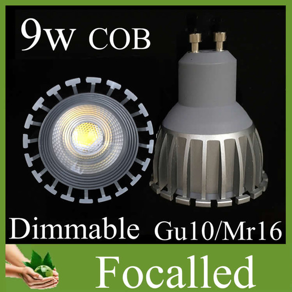 High brightness Cob Led Spotlight 9w Dimmable Led Lamp Gu10 Mr16 E27 Led Lights For Home 650lm Replace 80w halogen lamp warm / cool white