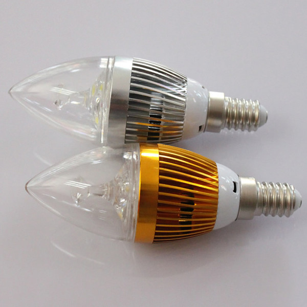 Wholesale 6W E12 E27 Led Candle Bulbs Lights Warm Cold White High power Led Spot Lights Dimmable AC 110v 220V CE ROHS UL