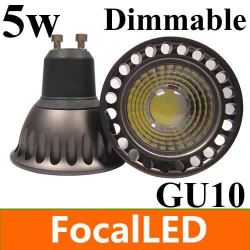 Hot Sale 5W 450lm cob gu10 dimmable LED Spotlight Bulbs 60 Degree warm white / cool white 5500k CE & RoHS 2 years Warranty