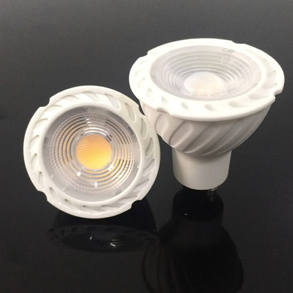 5W 7W led dimmable spot lights lamp Gu10 / E27 E11 / MR16 / AC90-260V +12v Led cob Light Bulbs Warm/Cool White 60Angle CE UL