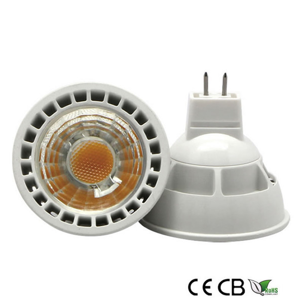 Wholesale CREE led lamp 5W 7W GU10/MR16/E27 COB Led Light Dimmable Led Spotlight Bulbs AC 85-265V or 12V Free DHL CE