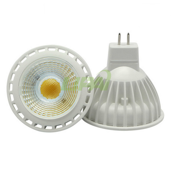 gu10 mr16 led Spotlight dimmable 5W 7W COB AC110-240V +12v High Power Led cob Light Bulbs Nature White 4000K 60angle