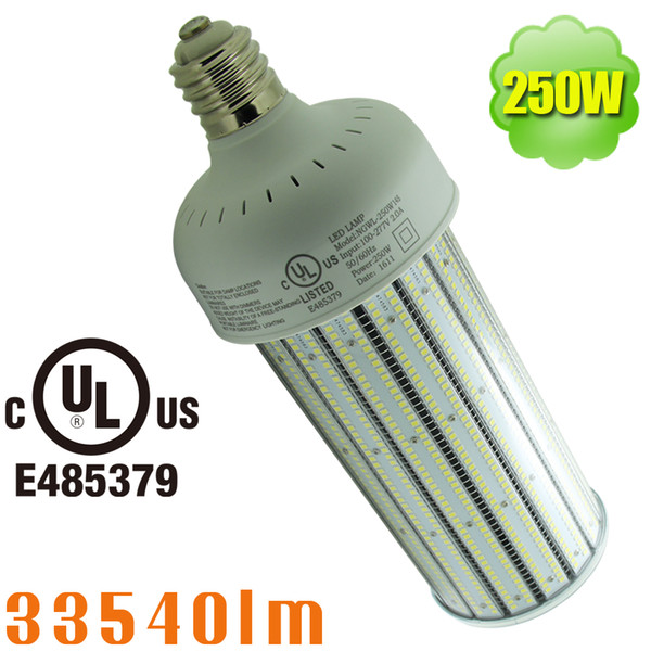 1000w metal halide high bay replacement mogul base E39 E40 250w pc cover led corn lamp 135lm/w UL dlc list retrofit bulb