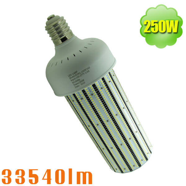 360 Degree Corn Cob 250W LED Bulb 1000W HPS MH Equivalent E39 E40 Mogul Base Lamp Warehouse High Bay Replacement