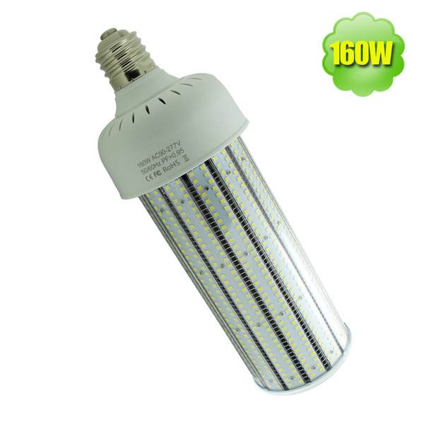 160W LED High Bay Corn Bulb Light,90-277V,5500K Daylight White,Warehouse Canopy Fixture Light,Pc Covered,360 Angle,UL Listed