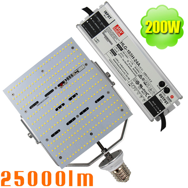 200W LED Shoebox Retrofit Kit Replace 1000W MH/HPS Bulbs, Cool White 5700K, Used for Car Park Street Light High Bay Warehouse Light