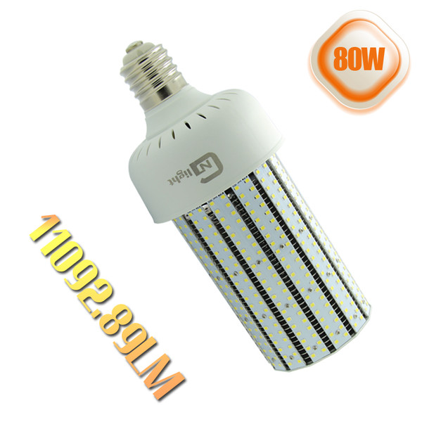 80watt LED corn light bulb E40 85-265V energy saving high bay warehouse garage retrofit lamps 6000K daylight 250w equivalent