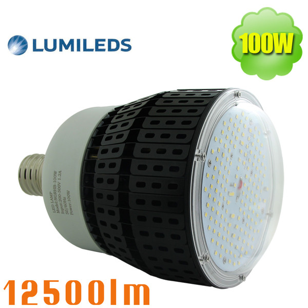 free shipping high power 100w led high bay light factory retrofit 347v 480v e39 corn cob bulbs replace 400w hid gym lights