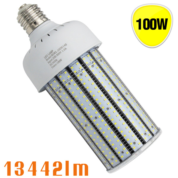 400w metal halide retrofit 100 watt 480v led parking lot lights 347volt shoe box replacement bulb mogul base pc cover corn light